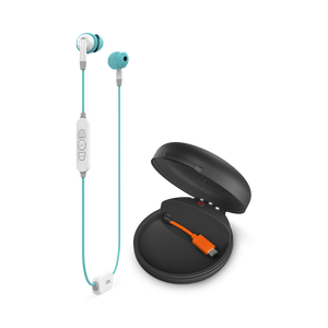JBL Inspire 700 for Women - Aqua - In-Ear Wireless Sport Headphones with charging case - Hero